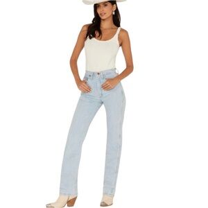 Wrangler Women's Cowboy Cut Slim Fit Jeans - Bleach Wash (Size 3 X 34)